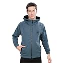 STELLERS Men39s Solid Zipper Fleece Hooded Sweatshirt