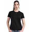 STELLERS Womens Spiumo Cotton Solid Crew Neck T-Shirt Regular Fit | Odour Resistant | Quick Dry | Stretchable | Lightweight