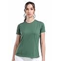 STELLERS Womens Spiumo Cotton Solid Crew Neck T-Shirt Regular Fit | Odour Resistant | Quick Dry | Stretchable | Lightweight
