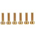 Stem Bolts, 6Pcs/Set M5*16mm Alloy Bike Fixed Stem Bolts Stem Stem Hex Tapered Bolts Screw TopCover Headset Screws