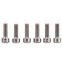 Stem Bolts, 6Pcs/Set M5*16mm Alloy Bike Fixed Stem Bolts Stem Stem Hex Tapered Bolts Screw TopCover Headset Screws