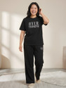 Stem Rope Top Palazzos Co-ords Set