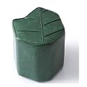 Step Stools Leaf Stool Solid Wood Frame Foam-Filled Seat Cushion Multi-Function Padded Ottoman Waterproof Oil-Proof Living Room Stool Ladders(Dark Green)