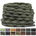 Stepace Wave Heavy Duty Boot Laces 2 Pairs Round Shoe Laces for Hiking Shoe