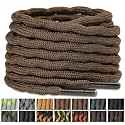 Stepace Wave Heavy Duty Boot Laces 2 Pairs Round Shoe Laces for Hiking Shoe