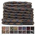 Stepace Wave Heavy Duty Boot Laces 2 Pairs Round Shoe Laces for Hiking Shoe
