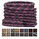 Stepace Wave Heavy Duty Boot Laces 2 Pairs Round Shoe Laces for Hiking Shoe