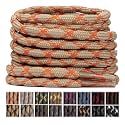 Stepace Wave Heavy Duty Boot Laces 2 Pairs Round Shoe Laces for Hiking Shoe