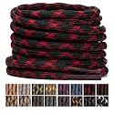 Stepace Wave Heavy Duty Boot Laces 2 Pairs Round Shoe Laces for Hiking Shoe