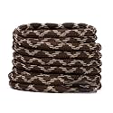 Stepace Wave Heavy Duty Boot Laces 2 Pairs Round Shoe Laces for Hiking Shoe