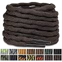 Stepace Wave Heavy Duty Boot Laces 2 Pairs Round Shoe Laces for Hiking Shoe