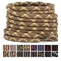 Stepace Wave Heavy Duty Boot Laces 2 Pairs Round Shoe Laces for Hiking Shoe
