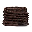 Stepace Wave Heavy Duty Boot Laces 2 Pairs Round Shoe Laces for Hiking Shoe