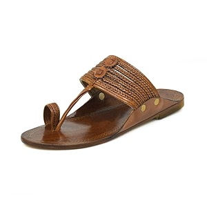 Stepfox Mens Genuine Leather Kolhapuri Chappals