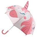 Stephen Joseph Pop-Up Umbrella for Kids | Children Cartoon and Unique All Over Design, Portable Easy Open Close Light Weighted with Curved Handle (Unicorn)