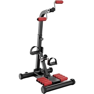 stepper pedal exerciser adjustable fit sit arm leg exercise peddler machine indoor fitness bicycle physical therapy machine for seniors and elderly