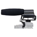 Stereo Microphone (Shotgun) with Windscreen & Dead Cat Wind Muff for Panasonic Lumix & Video (Alternative to Panasonic DMW-MS2)