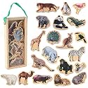 Refrigerator Magnets for Kids Zoo Animals,Fridge Magnets for Toddlers Kids Magnets Toys Toddler Learning Developmental Toys Magnetic Toys for Baby Kids