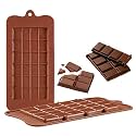 Stewit® Silicone Bar Chocolate Mould Break Apart Choc Block,Chocolate Color (Cadbury)