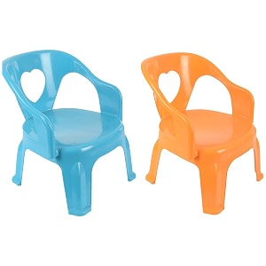 sthavir special plastic chair modern amp comfortable with arm and backrest for study play chairs for home dining room_ green amp yellow color pack of 2