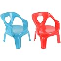 Sthavir Special Plastic Chair Modern & Comfortable with Arm and Backrest for Study Play Chairs for Home, Dining Room | Yellow Color Pack of 1
