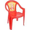 Sthavir Special Plastic Chair Modern &amp; Comfortable with Arm and Backrest for Study Play Chairs for Home, Dining Room_ Red Color Pack of 2