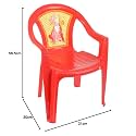 Sthavir Special Plastic Chair Modern &amp; Comfortable with Arm and Backrest for Study Play Chairs for Home, Dining Room_ Red &amp; Yellow Color Pack of 2