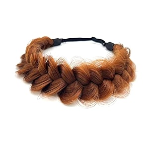 braid headband 2 strands messy classic chunky plaited wide braids elastic stretch quality synthetic braided headband women girl bohemian hair braid 65g headbands a11