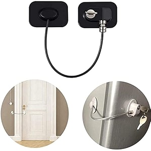sthira fridge lock with key self adhesive baby safety for drawers