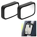 STHIRA® 2 Pcs Car Rear View Mirror, Convex Blind Spot, Adhesive Mount