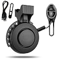 STHIRA® Cycle Horn, 120dB Rechargable Bike Horn High Sound Waterproof with 4 Sound Mode, 280mAh 20days Long Stay Battery Bicycle Horn Cycle Bell for Handlebars, for Road Bike Mountain Bike Scooter