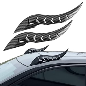 sthira dragon horn car roof fins adhesive spoiler universal fit 30x66cm