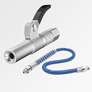 sthira greasing gun coupler universal 12000 psi 1234 flex hose 18 npt