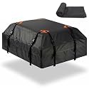 STHIRA® Large Car Roof Luggage Bag 420D Heavy Duty Oxford Cloth Car Roof Luggage Bag Waterproof UV-Proof Car Rooftop Luggage Bag 400L Rooftop Luggage Bag with Quick Release Buckle & Anti-Slip Mat