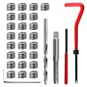 STHIRA® M6 Thread Repair Kit Metric 6x1 Helicoil Insert Kit with HSS Drill Bit Tap Stainless Steel Inserts Installation Tools for Automotive Metal Repair Tap and Die Set Alternative