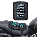 STHIRA Motocycle Seat Cushion, Motorcycle Gel Seat Cushion Breathable Seat Pad for Long Rides, High Density Gel 3D Honeycomb Motorcycle Seat Cover Structure Shock Absorption for Universal Seats