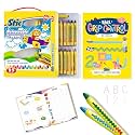 Stic 25 Retractable Crayons Pencil Control Colouring Book Toddler Unbreakable Washable Erasable Twistable Non Toxic Edible finger Grip block drawing Toy baby safe kindergarten return gift kids 1 year