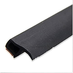 stickampseal 4 meter p-shape adhesive rubber seal epdm foam trim lock - automotive weather strip for window and door weatherproof soundproofing black