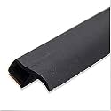 Stick&Seal 4 Meter P-Shape Adhesive Rubber Seal EPDM Foam Trim Lock - Automotive Weather Strip for Window and Door, Weatherproof, Soundproofing (Black