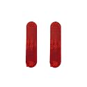 Stick-on Rectangular Reflectors - Safety Reflective Quick Mount Custom Accessories Adhesive Reflector for Mailboxes, Garbage cans, Houses, Cars, Trailer, Trucks, Utility Trailers, Pick Up Trucks