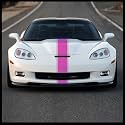 Sticker Connection | Racing Stripes | Hood Rally Vinyl Race Stripes | (7"x72", Pink)