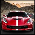 Sticker Connection | Racing Stripes | Hood Rally Vinyl Race Stripes | (4"x72", White)
