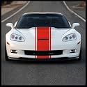 Sticker Connection | Racing Stripes | Hood Rally Vinyl Race Stripes | (12"x72", Red)