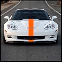 Sticker Connection | Racing Stripes | Hood Rally Vinyl Race Stripes | (7"x72", Orange)