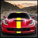 Sticker Connection | Racing Stripes | Hood Rally Vinyl Race Stripes | (7"x72", Yellow)