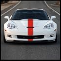 Sticker Connection | Racing Stripes | Hood Rally Vinyl Race Stripes | (7"x72", Red)