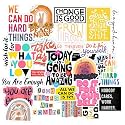 Pack of 45 Pcs Motivation Inspirational Stickers for Laptop/Mobile/Guitar/Journal Etc. (Waterproof, Residue Free,Peel and Stick)