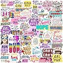 Stickers (Girls Quotes)