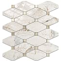 STICKGOO 1 Sheet Peel and Stick Backsplash, Glossy Pandora Marble
