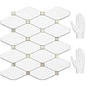 STICKGOO 10 Sheets Peel and Stick Backsplash, Pure White